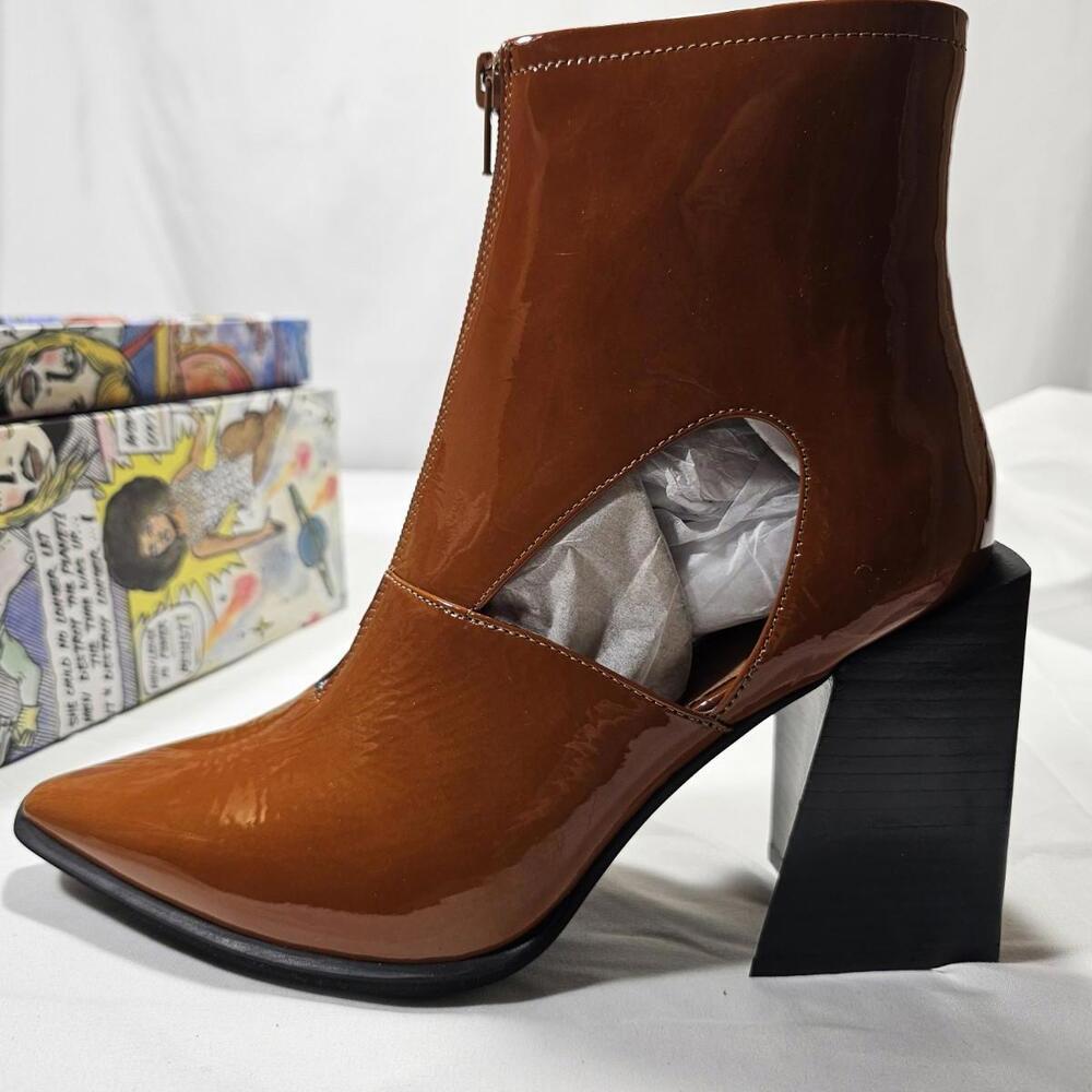 NIB Jeffery Campbell Brickell Zip Front Boots. Fr… - image 7